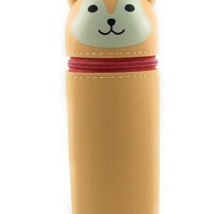 LIHIT LAB Silicon Multipurpose/Pencil Pouch A-7712 Shiba Dog