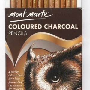 Mont Marte Coloured Charcol Pencil Set of 12