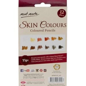 Mont Marte Skin Color Pencil Set, Skin Tints